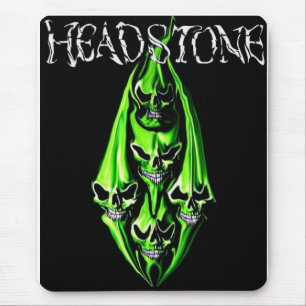 HEADSTONE 5 Green Skull Mousepad Muismat