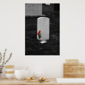 Headstone at Arlington Cemetary Washington D.C. Poster (Keuken)