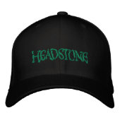 HEADSTONE Groene Logo Geborduurde Pet (Voorkant)