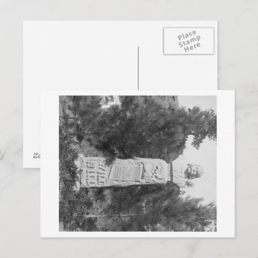 Headstone of Wild Bill Hickock's Grave Photograp Briefkaart (Voorkant / Achterkant)