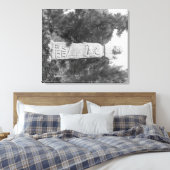 Headstone of Wild Bill Hickock's Grave Photograp Canvas Afdruk (Insitu (Slaapkamer))