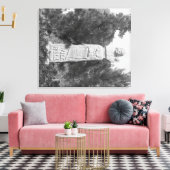 Headstone of Wild Bill Hickock's Grave Photograp Canvas Afdruk (Insitu (Woonkamer))