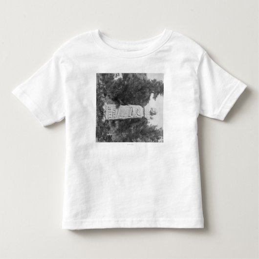 Headstone of Wild Bill Hickock's Grave Photograp Kinder Shirts (Voorkant)