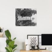 Headstone of Wild Bill Hickock's Grave Photograp Poster (Thuiskantoor)