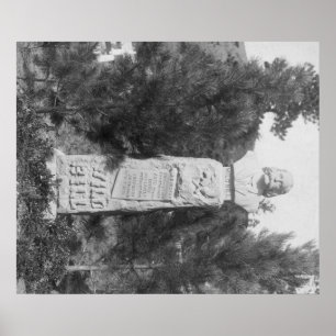 Headstone of Wild Bill Hickock's Grave Photograp Poster