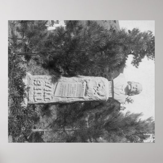 Headstone of Wild Bill Hickock's Grave Photograp Poster (Voorkant)