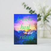 HEAL BLUE BRIEFKAART (Staand voorkant)