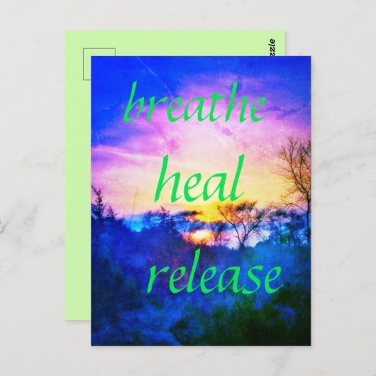 HEAL BLUE BRIEFKAART (Voorkant / Achterkant)