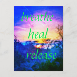 HEAL BLUE BRIEFKAART