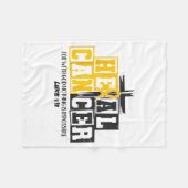 Heal Cancer Childhood Cancer Awareness God Christi Fleece Deken (Voorkant (Horizontaal))