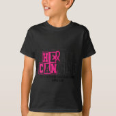 Heal Cancer Christian Believe God Breast Cancer Aw T-shirt (Voorkant)