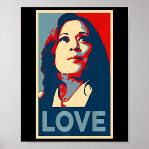 Heal Love Hope Kamala Harris Obama 47 Steun EMPO Poster