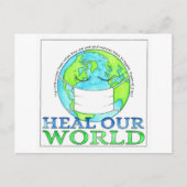 Heal Our World Inspirerend Briefkaart (Voorkant)