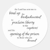 Heal the Brokenhearted Sticker (Voorkant)