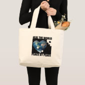 Heal the World Bag Grote Tote Bag (Voorkant (product))