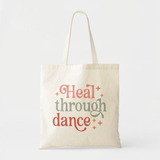 "Heal Through Dance" Canvas tas (Voorkant)