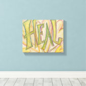 Heal Word Art schilderen Gewikkelde canvaskunst Canvas Afdruk (Insitu (Houten vloer))