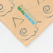 Heal your mind. Press play Fleece Deken (Hoek)