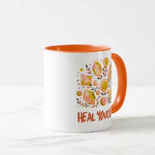 Heal Yourself Combo Mug - Celestial Crystal Set Mok (Voorkant rechts)