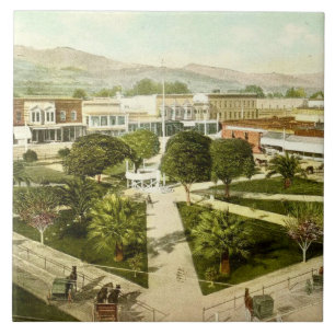 Healdsburg California Plaza keramische tegel Tegeltje