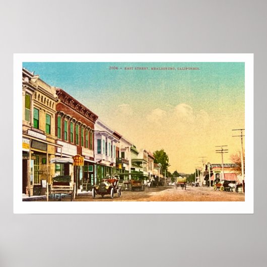 Healdsburg California Poster Print (Voorkant)