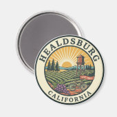 Healdsburg California Reis Magneet (Voorkant / Achterkant)