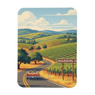Healdsburg California Reizen Magneet