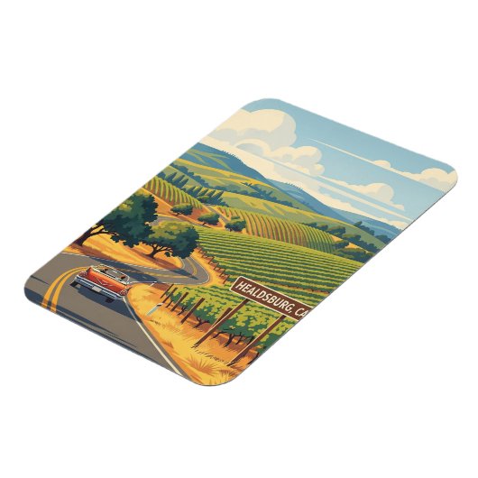 Healdsburg California Reizen Magneet (Linkerzijde)