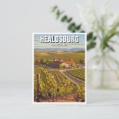 Healdsburg California Travel Briefkaart (Staand voorkant)