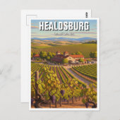 Healdsburg California Travel Briefkaart (Voorkant / Achterkant)