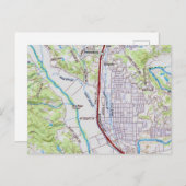 Healdsburg, Californië Kaart (Voorkant / Achterkant)