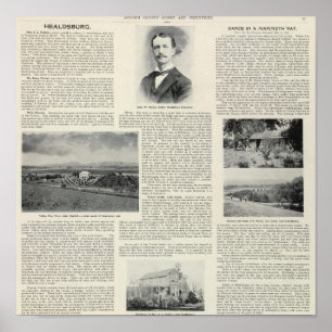 Healdsburg, Californië Poster