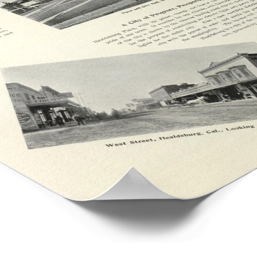 Healdsburg, Californië Poster (Hoek)