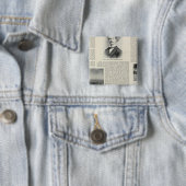 Healdsburg, Californië Vierkante Button 5,1 Cm (In situ)