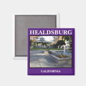 Healdsburg Plaza Kitchen Magnet (Voorkant / Achterkant)