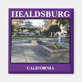 Healdsburg Plaza Kitchen Magnet (Voorkant)