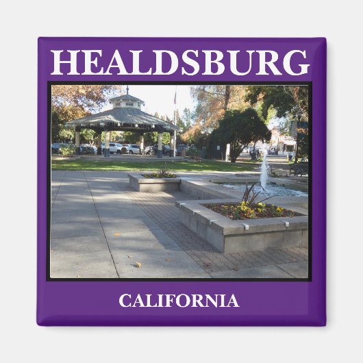 Healdsburg Plaza Kitchen Magnet (Voorkant)