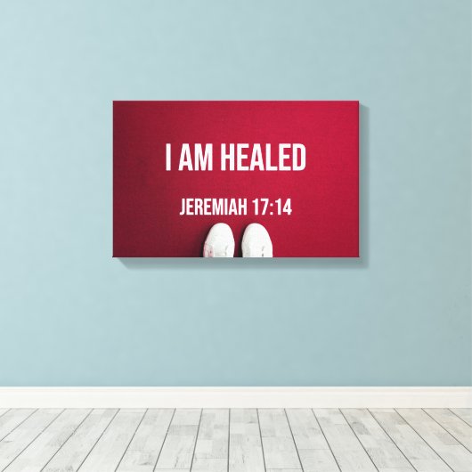 Healed- Premium Wrapped Canvas (gloss) (Insitu (Houten vloer))