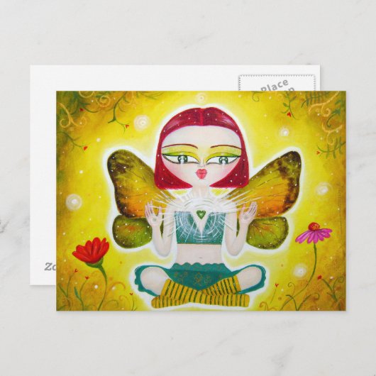 Healer Fairy Postcard Briefkaart (Voorkant / Achterkant)