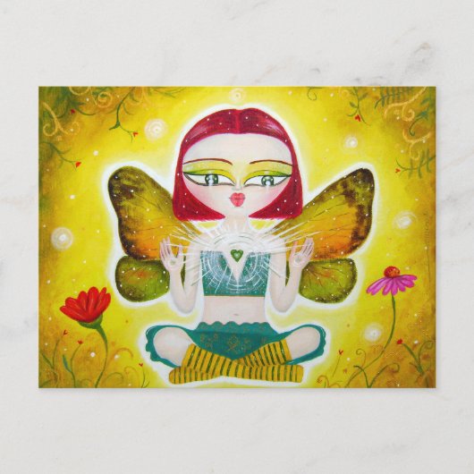 Healer Fairy Postcard Briefkaart (Voorkant)