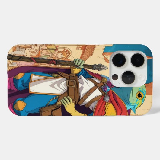 "Healer Gecko – Medieval Fantasy Reptile" Case-Mate iPhone Case (Achterkant (horizontaal))