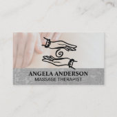 Healer Hands Logo | Masseren | Dagspa Visitekaartje (Voorkant)