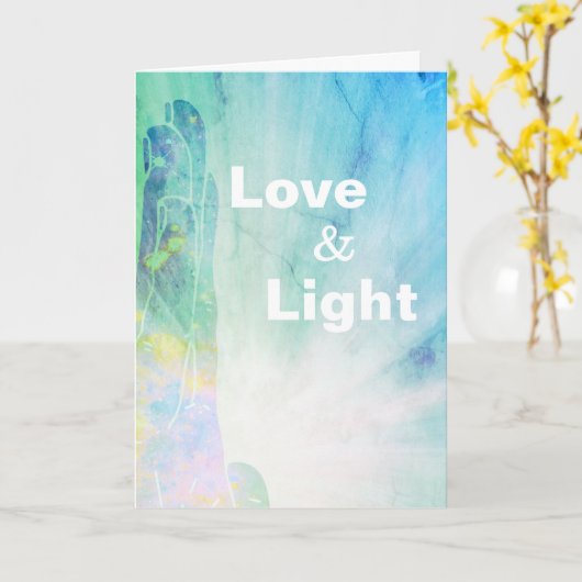 *~* Healer Love Rays Healing Hand Lightwerker Kaart (Gele Bloem)