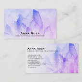 ~ Healer Massage Reiki Amethist Crystal Yoga Visitekaartje (Voorkant / Achterkant)