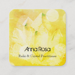*~* Healer New age Reiki Crystal Yoga Reiki Master Vierkante Visitekaartje