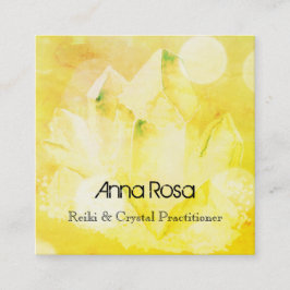 *~* Healer New age Reiki Crystal Yoga Reiki Master Vierkante Visitekaartje