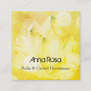 *~* Healer New age Reiki Crystal Yoga Reiki Master Vierkante Visitekaartje