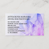 *~* Healer Reiki Crystal Healer Yoga Amethyst Visitekaartje (Achterkant)