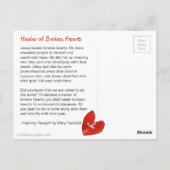 Healer van de Gebroken Kunst van de Kunst van de K Briefkaart (Achterkant)