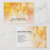 ~ Healer Yoga Massage Reiki Citrine Crystal Visitekaartje (Voorkant / Achterkant)